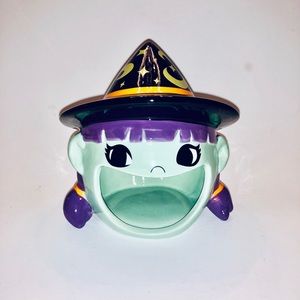 Halloween Ceramic Witch Head